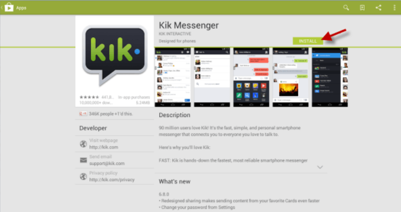 is there kik for mac
